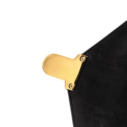 Fendi Drawstring Flap Backpack Leather With Zucca Embossed Detail Small