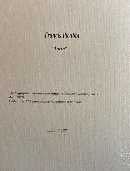 Francis Picabia Lithograph Coa Numbered Stamped