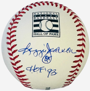 Reggie Jackson Autographed Official Hof Major