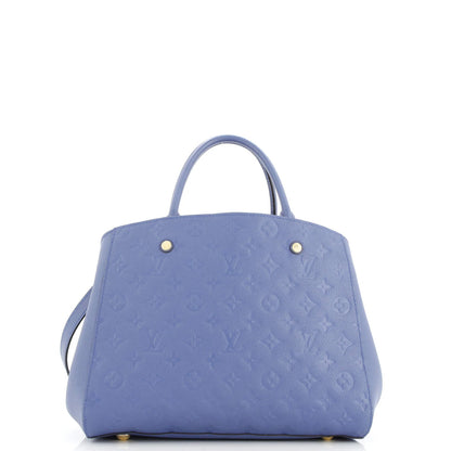 Louis Vuitton Montaigne Handbag Monogram Empreinte Leather Mm