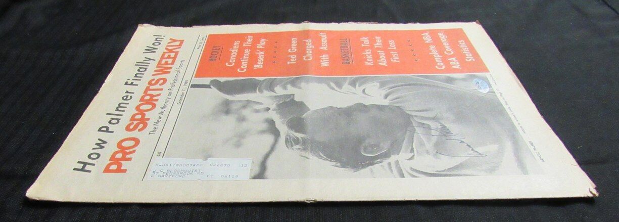 Arnold Palmer Signed December 11, 1969 Pro Sports