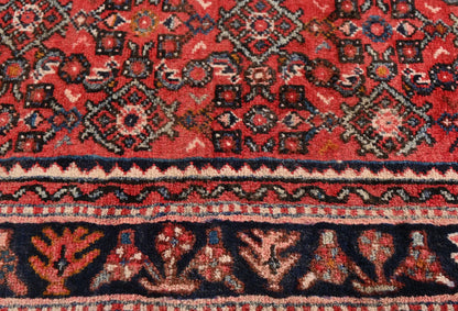 Vintage Red Floral Oriental Runner Rug Kitchen