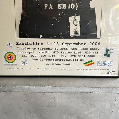 Present and Future" Original Poster with Edition Number 2004 - Joe Strummer "Past