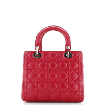 Christian Dior Lady Dior Bag Cannage Quilt Lambskin Medium