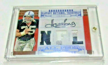Howie Long 08 National Treasures Game  Triple