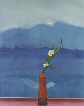 David Hockney Mount Fuji And Flowers 