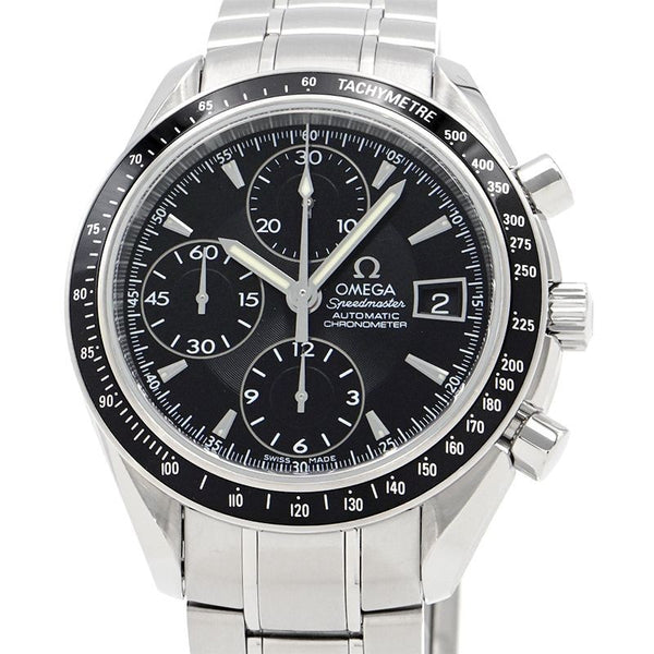 Omega Speed Master Date 3210.50.00 Black Case Size 40Mm Men'S Used Watch #4108