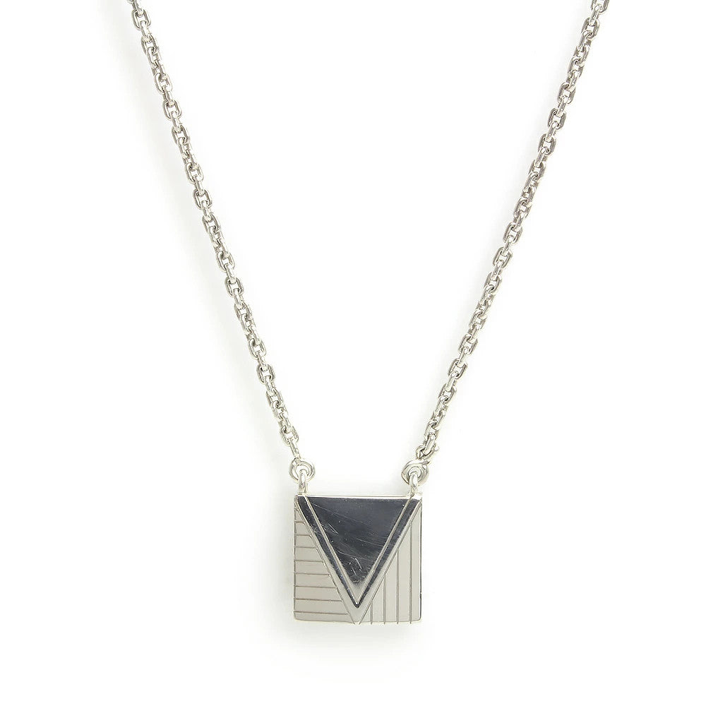 Louis Vuitton V Square Pendant Sv925 Silver