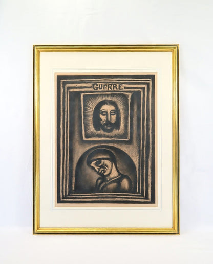 Georges Rouault Les Ruines Elles-Mmes Ont Pri 1926 Original Etching Framed