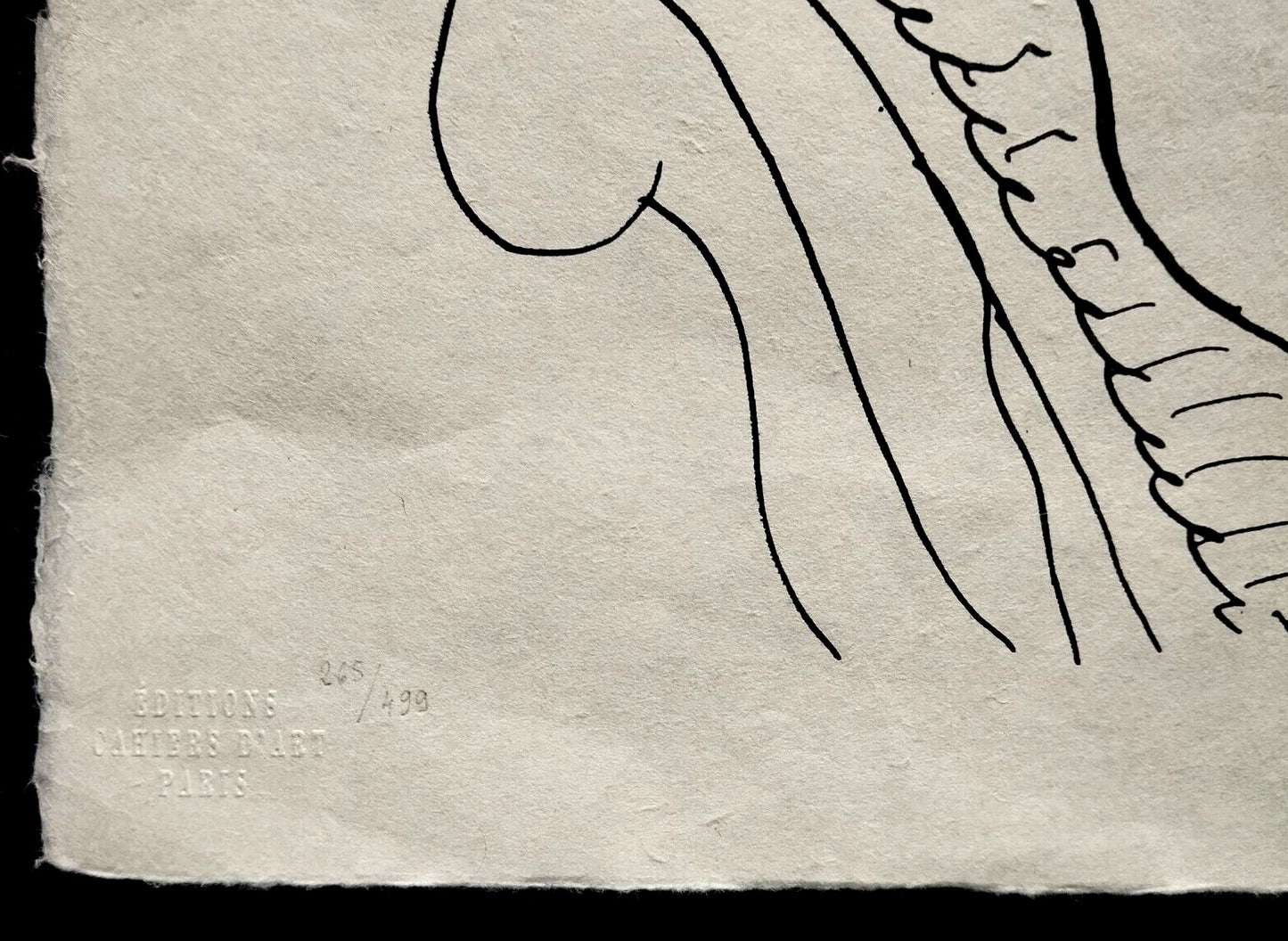 Henri Matisse Lithograph Handmade Coa Contract Signed By Hand Numbered By Hand