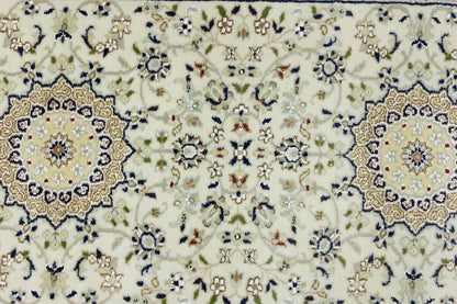 Indo-Nain Oriental Runner Rug Medallion Floral