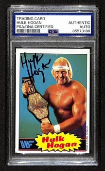Hulk Hogan Signed/Autographed On Card 1985 Topps