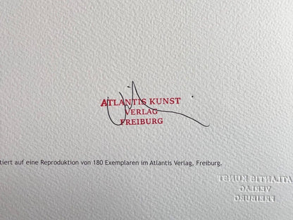 Dan Flavin Lithograph Coa Signed Op Numbered In Pencil Stamp