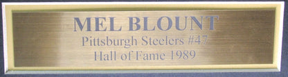 Mel Blount Hof Signed/Autographed Black Steelers Jersey Framed Jsa 200951