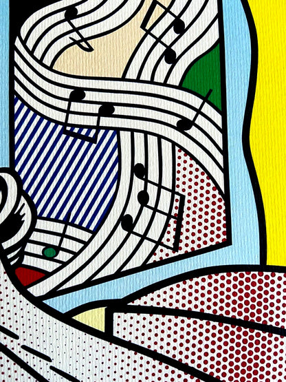 Roy Lichtenstein Lithograph Coa Signed Numbered Limited