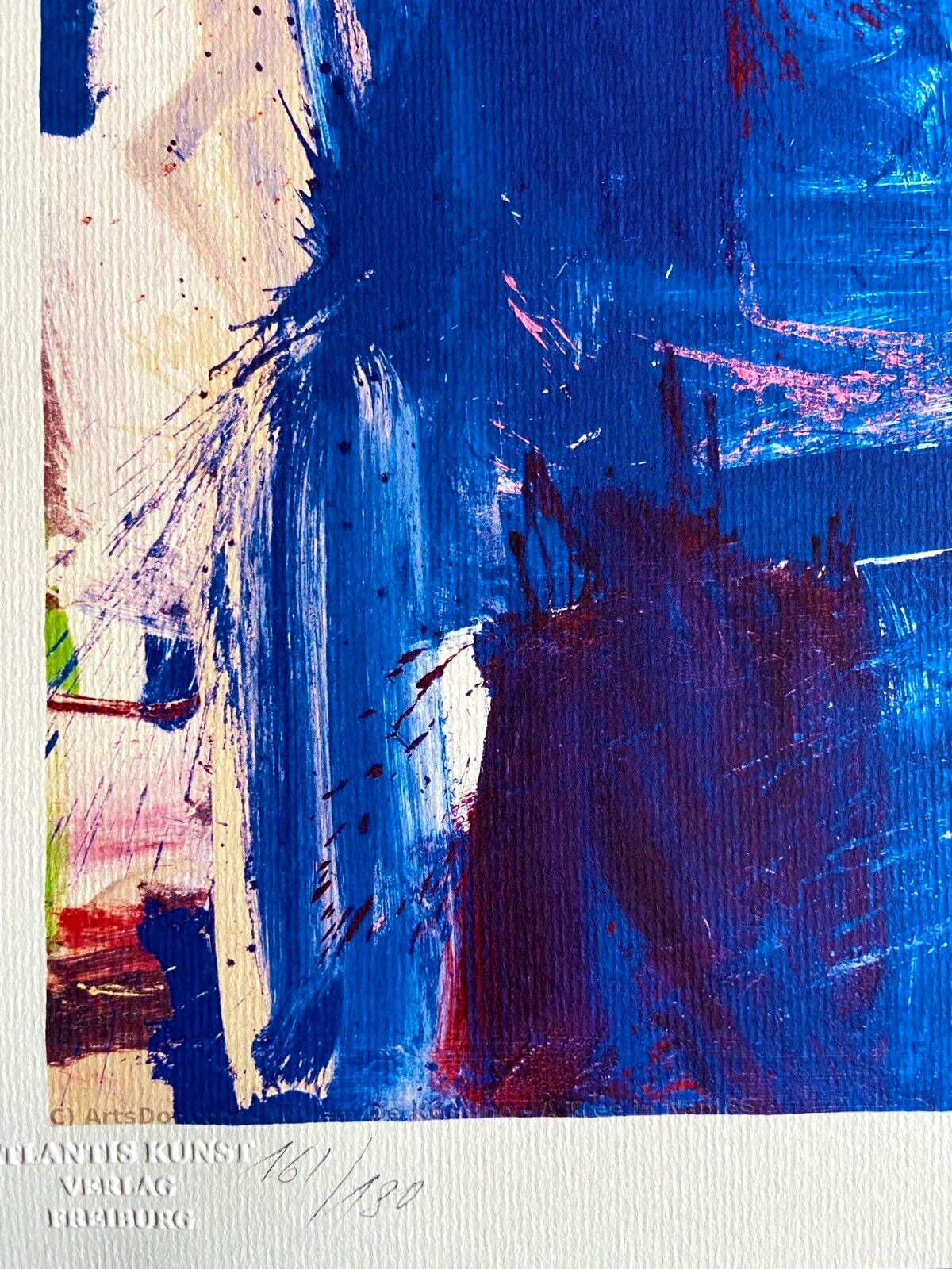 Willem De Kooning Action Painting Coa Signed Numbered In Pencil