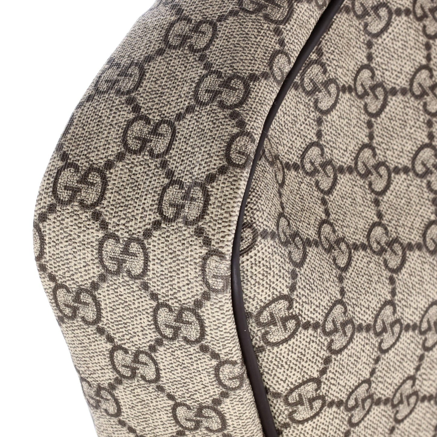 Gucci Front Zip Messenger Gg Coated Canvas Medium