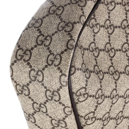 Gucci Front Zip Messenger Gg Coated Canvas Medium