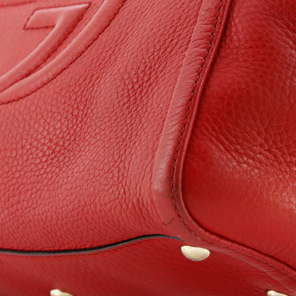 Gucci Soho Convertible Top Handle Bag Leather Small