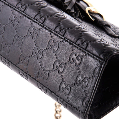 Gucci Emily Chain Flap Bag Guccissima Leather Medium