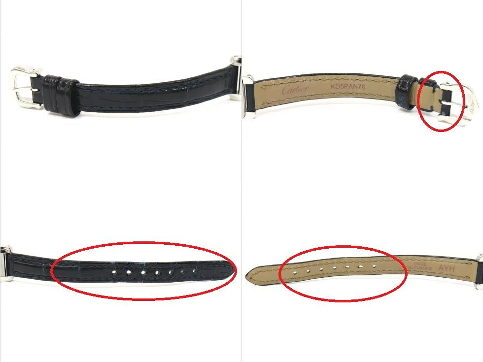 Cartier Wsta0032 Tank Amricaine Mini Japan Le Leather Strap Quartz