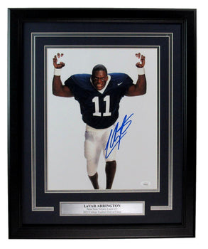 Lavar Arrington Signed/Autographed 11X14 Photo Penn State Framed Jsa 192409