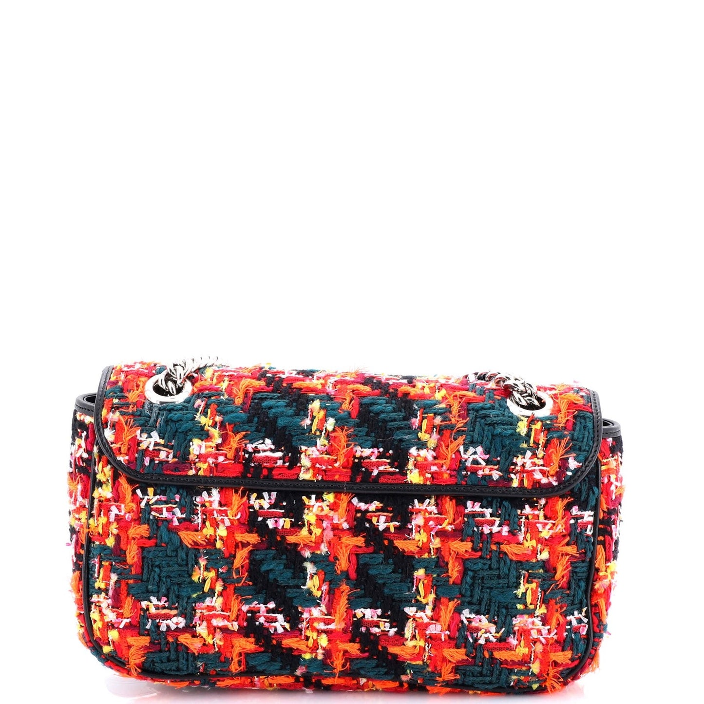 Gucci Gg Marmont Flap Bag Tweed Small