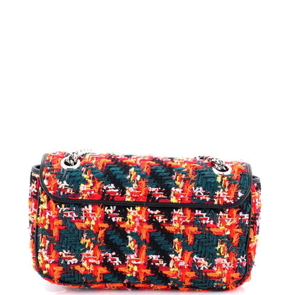 Gucci Gg Marmont Flap Bag Tweed Small