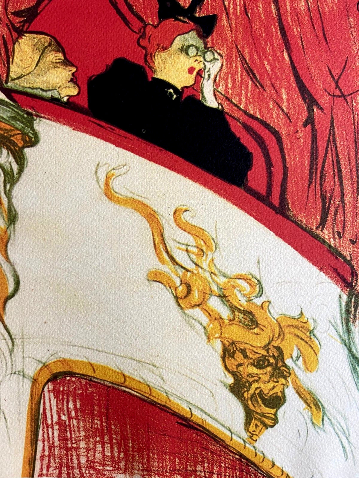 Henri De Toulouse-Lautrec Lithograph Coa Mourlot 1952 Signed