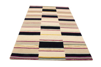 5X8 Ft Hand-Tufted Rug Multicolored Abstract