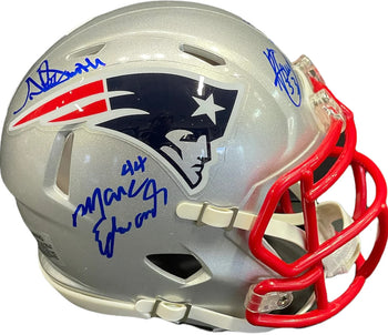 Super Bowl Xxxvi Autographed New England Patriots Mini Helmet (Jsa)