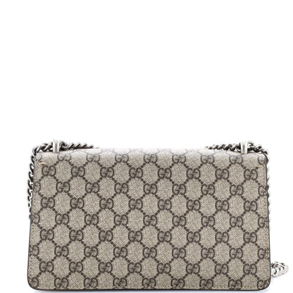 Gucci Dionysus Bag Gg Coated Canvas With Crystal Embellished Metal Small