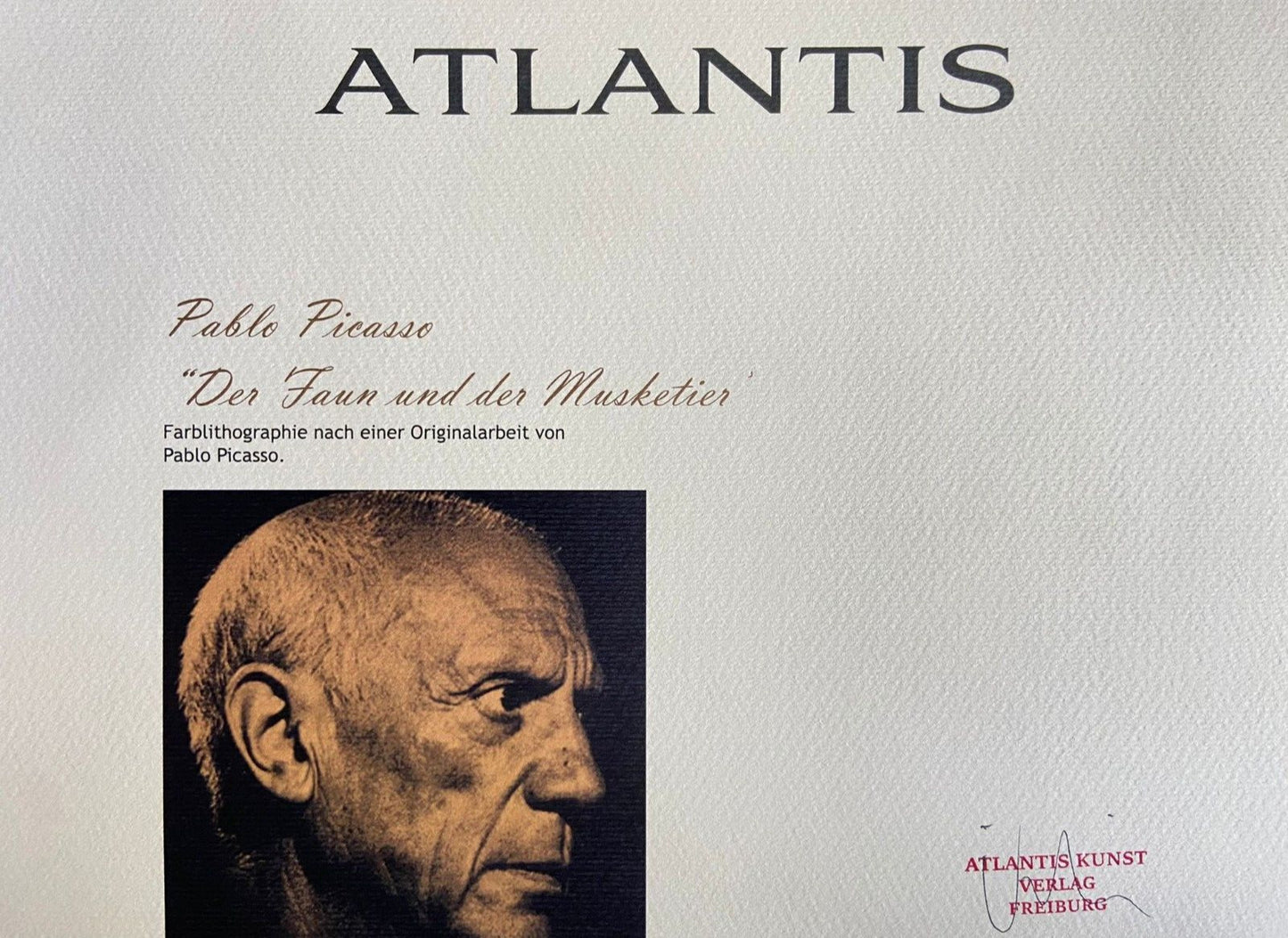 Pablo Picasso Lithograph Coa Signed Numbered Limited