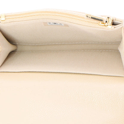 Chanel Classic Flap Card Case Quilted Caviar