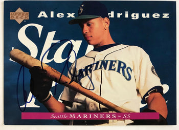 Alex Rodriguez Autographed 5X7 Upper Deck Card