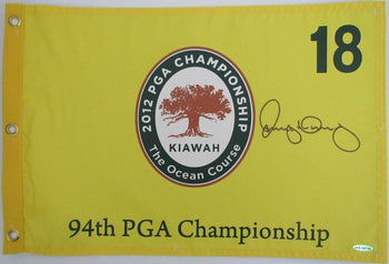 Rory Mcilroy Autographed/Signed Official Pin Flag