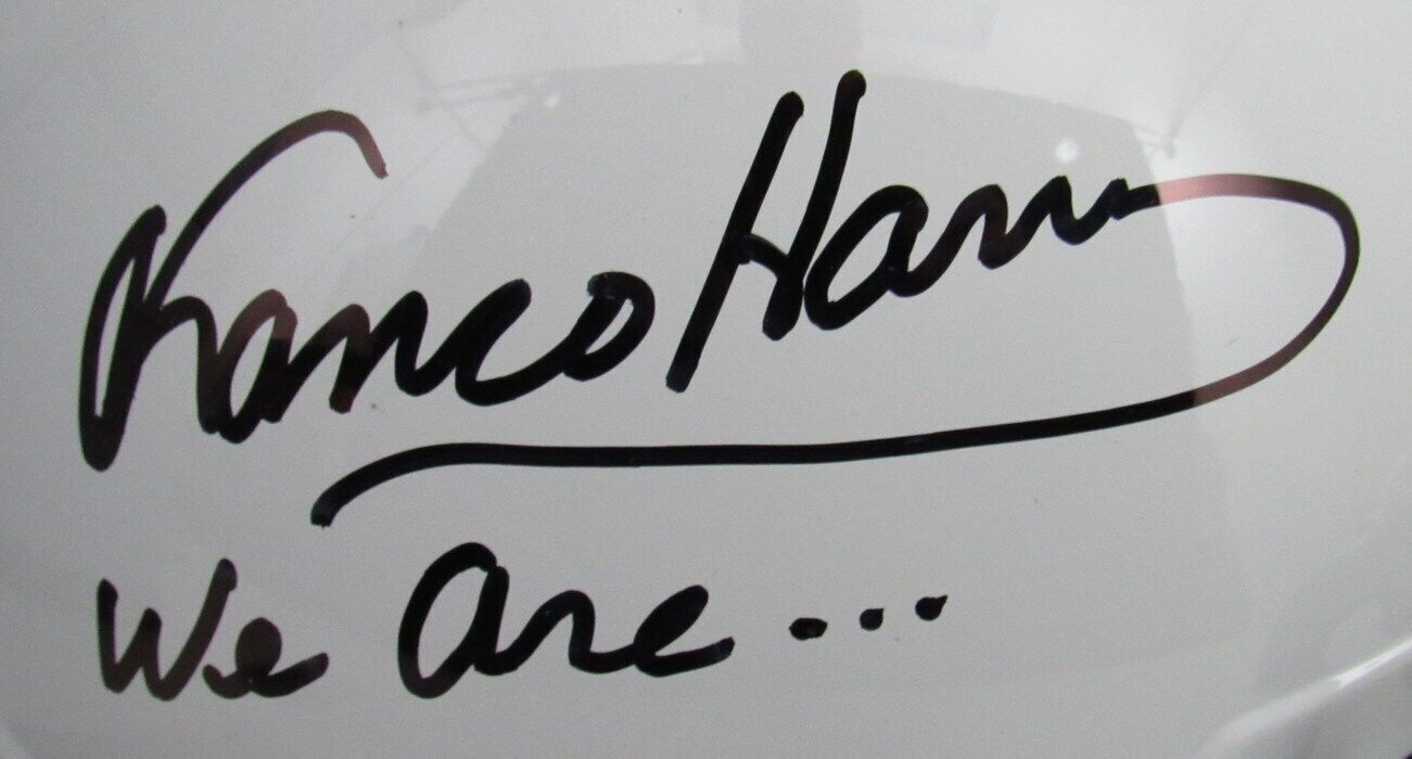 Franco Harris Signed/Inscr Psu Full Size Speed