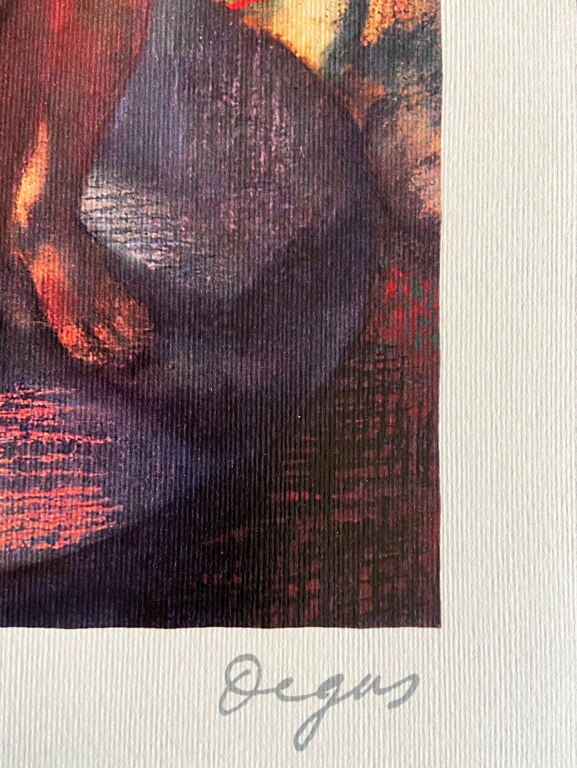 Edgar Degas Lithograph Coa Signed In Pen Numbered By Hand In Pencil 180Exe