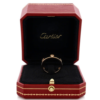 Diamonds Cartier Love 3 Diamonds Band Ring 18K Yellow Gold with