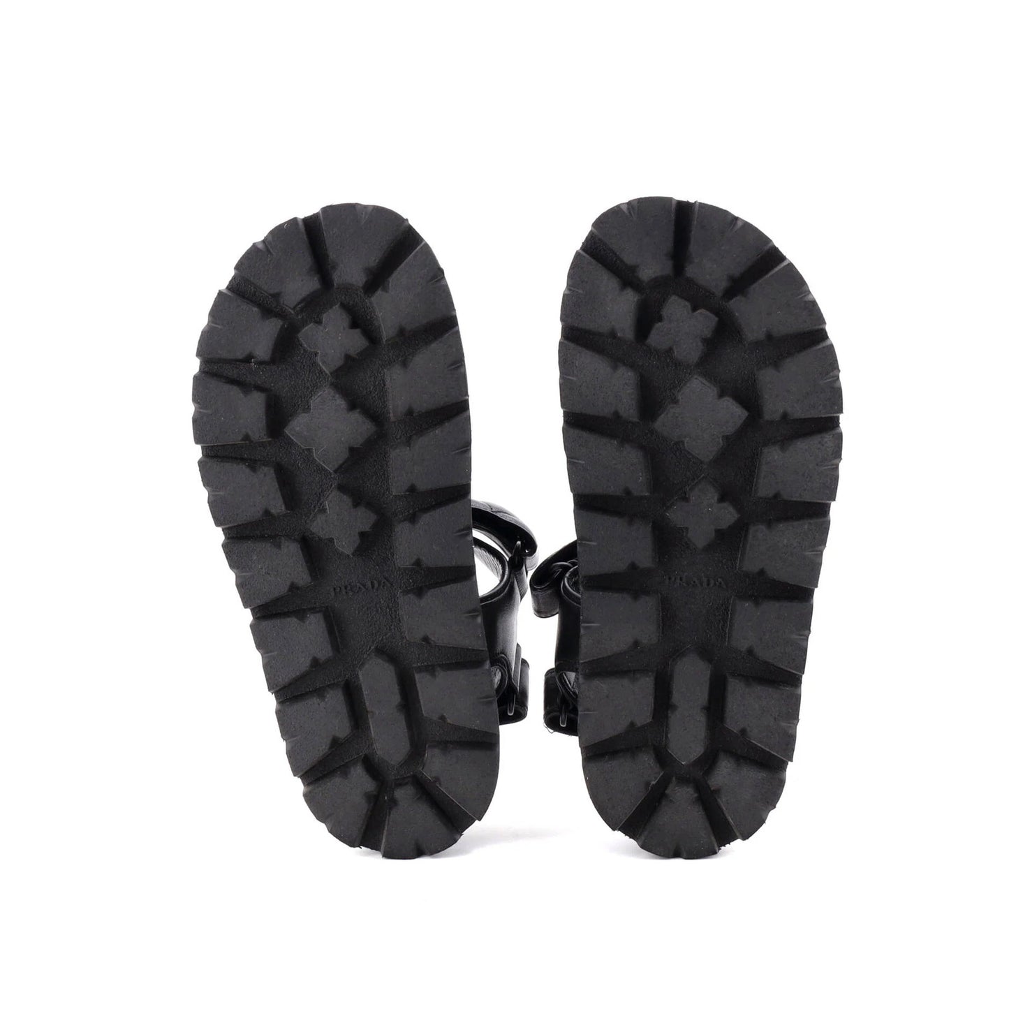 Prada Women'S Sporty Fussbett Sandals Quilted Leather