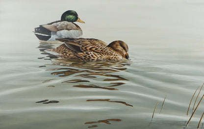 Christopher B. Walden "Sitting Ducks" Signed Oil