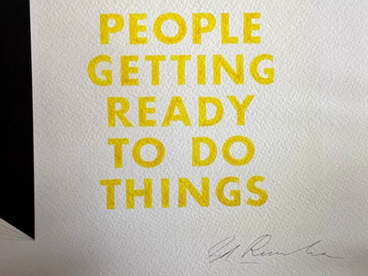 Edward Ruscha Lithograph Coa Signed Numbered Limited 180