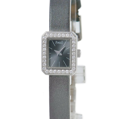 Piaget Mini Protocol G0A37512 K18Wg Genuine Diamond Watch Women