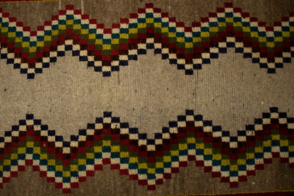 3X6 Ft Hand-Knotted Tribal Vintage Rug