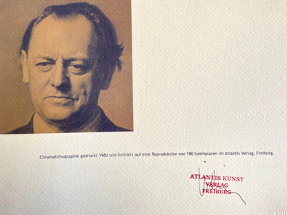 Kurt Schwitters Lithograph Certified 180Ex (Joseph Beuys Hans Hartung)