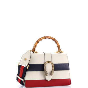 Gucci Dionysus Bamboo Top Handle Bag Colorblock Leather Medium