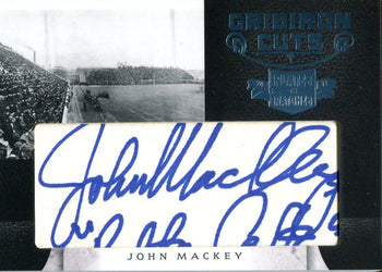 John Mackey Autographed 2011 Panini Gridiron Cuts