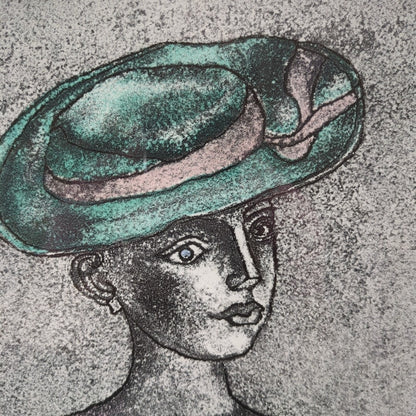 Franco Gentilini (Italy) Original Etching "Seated