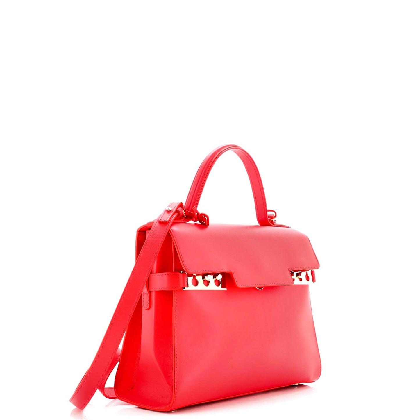 Delvaux Tempete Top Handle Bag Leather Gm