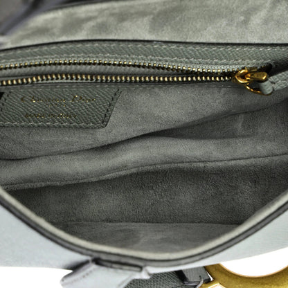 Christian Dior Saddle Handbag Leather Medium